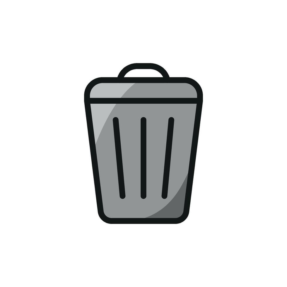Garbage can icon design templates simple and modern vector