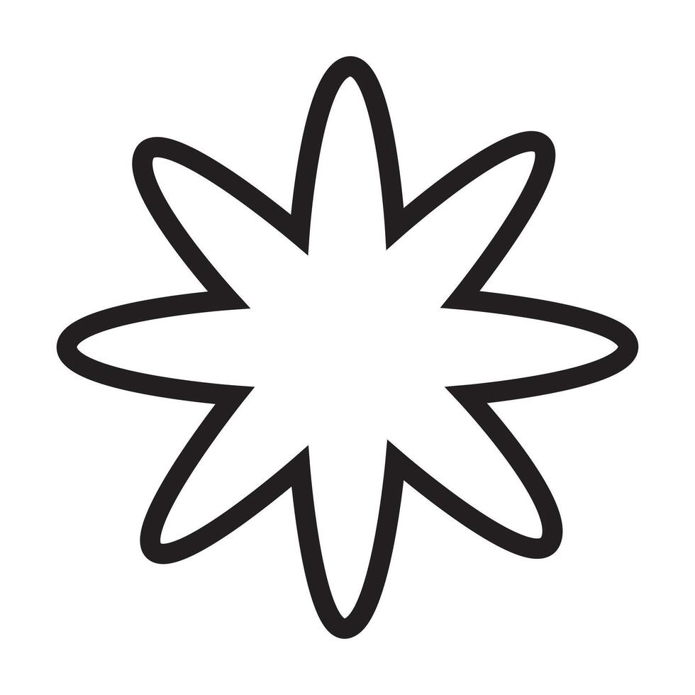 Bee Clipart - daisy floral outline illustration in black and white vector