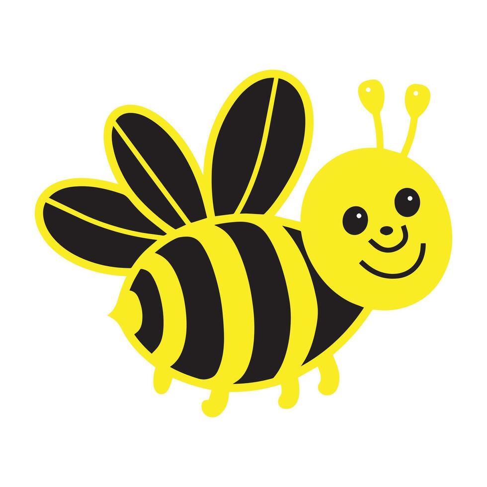 Bee Clipart - queen bee Logo - queen bee isolated illustration vector
