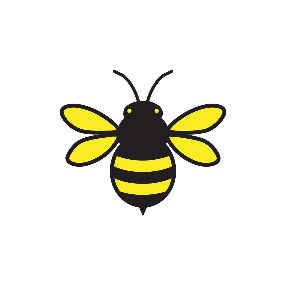 Bee Clipart - honey bee Logo - honey bee isolated illustration vector