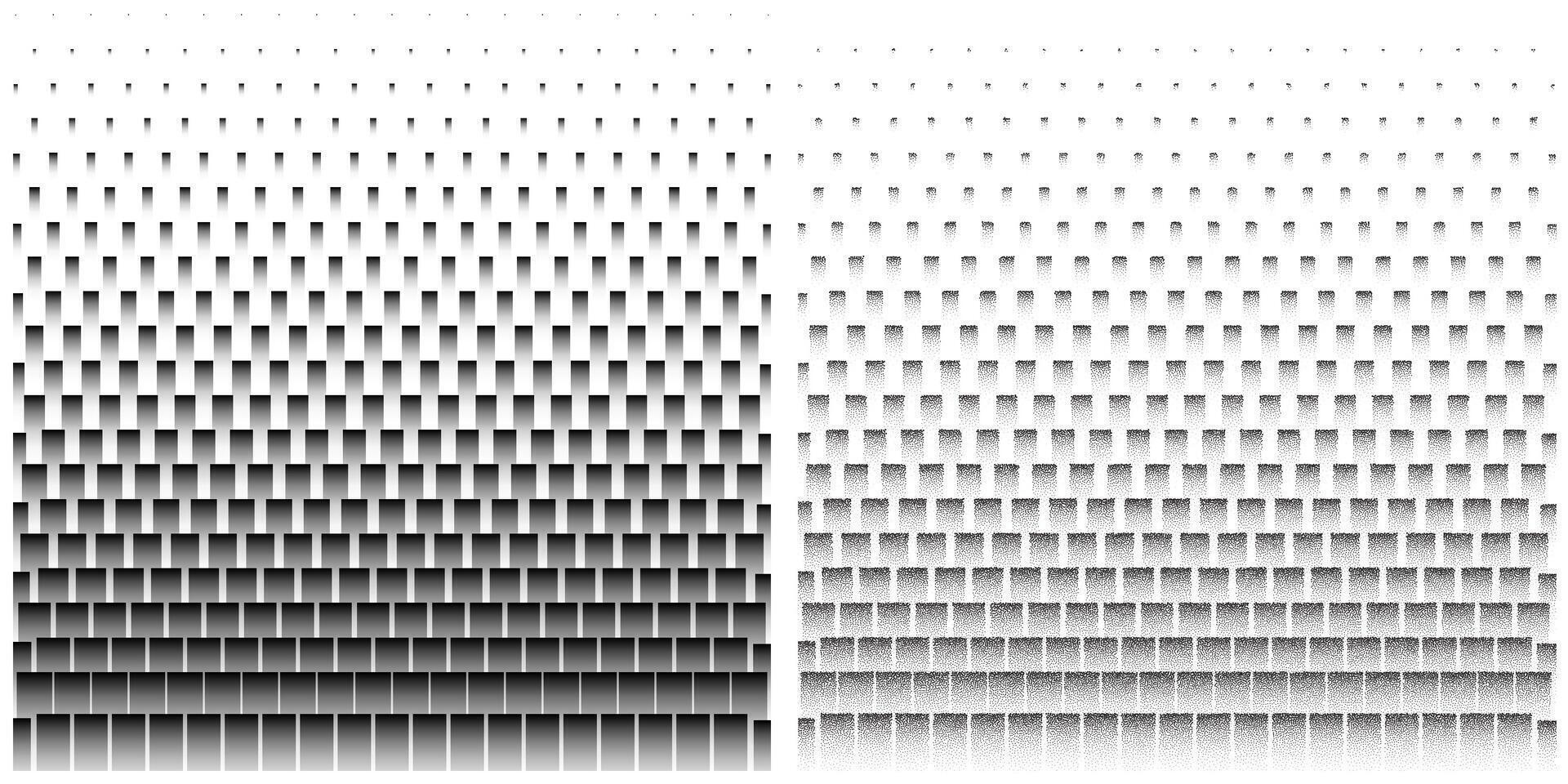Abstract Halftone stipple Gradient Square Patterns. Modern texture for poster or jersey background vector