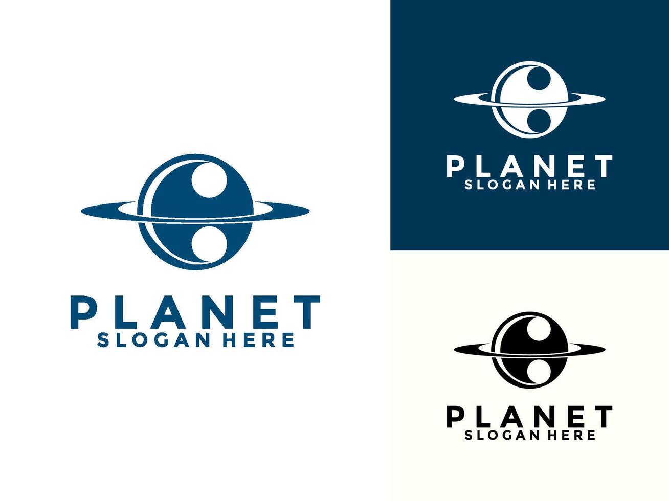 Creative letter C with planet logo design with modern concept, galaxy logo icon illustration vector