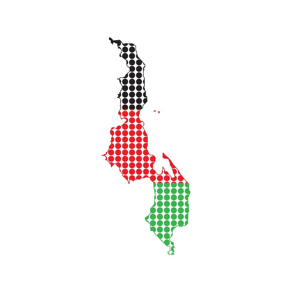 Malawi map icon vector
