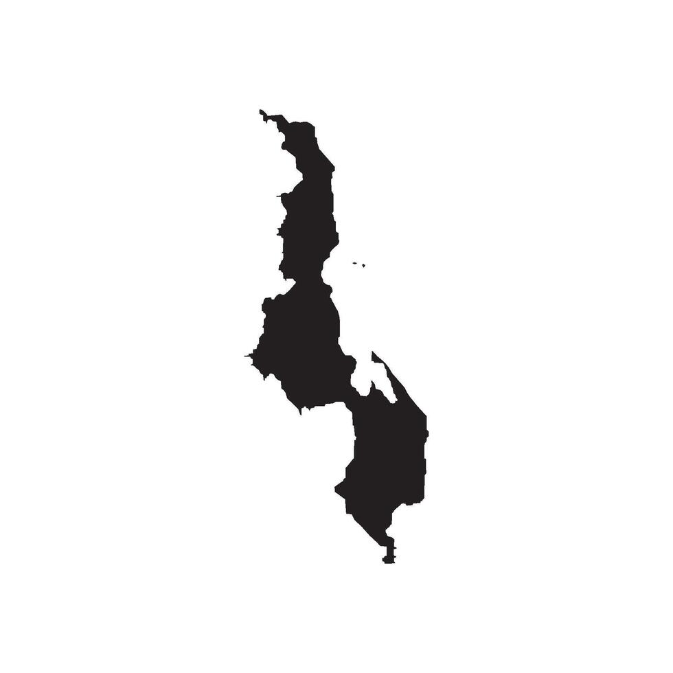 Malawi map icon vector