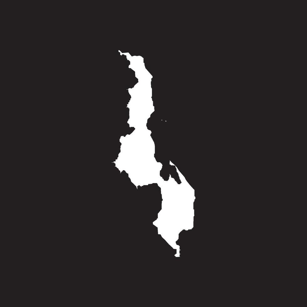 Malawi map icon vector