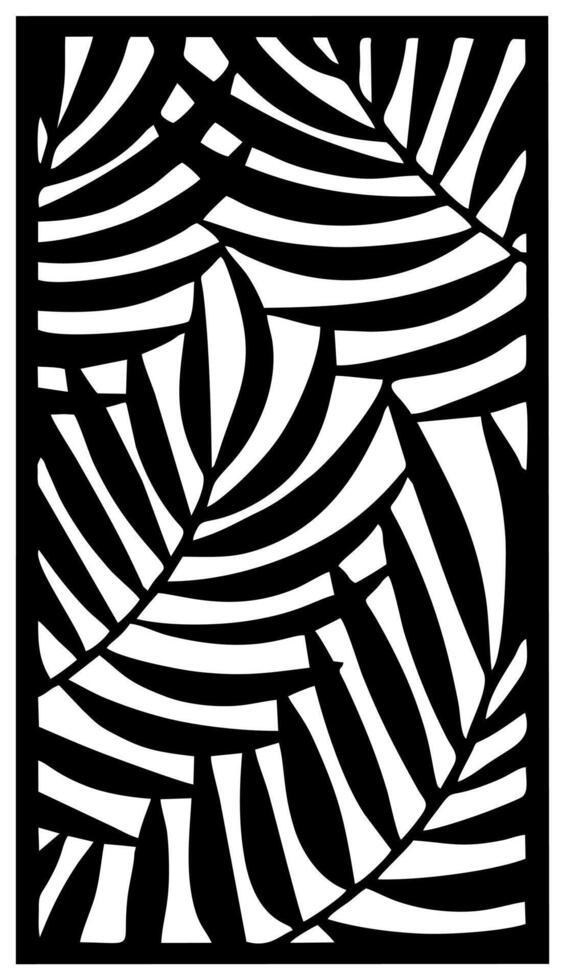 Motif Cutting Laser Flowers abstract for partition fences facade and seamless pattern vector