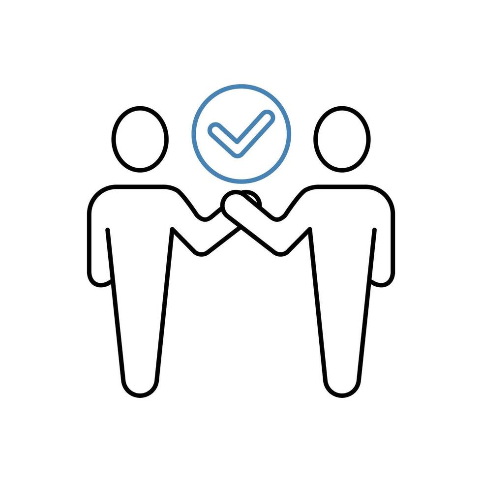reliance concept line icon. Simple element illustration. reliance concept outline symbol design. vector