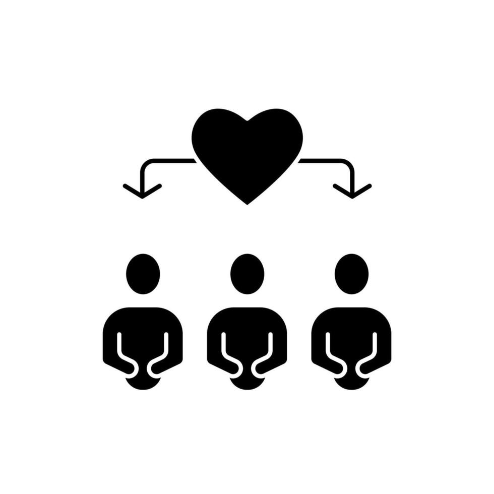 relationship concept line icon. Simple element illustration. relationship concept outline symbol design. vector