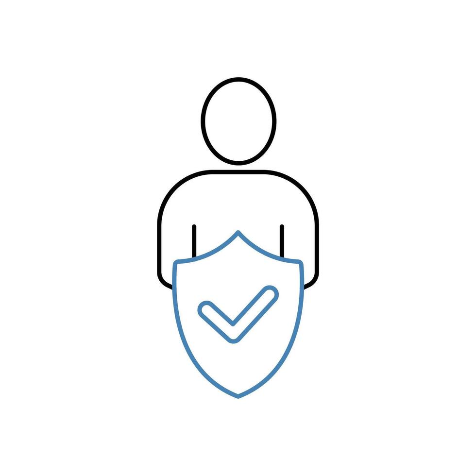 trustworthy concept line icon. Simple element illustration. trustworthy concept outline symbol design. vector