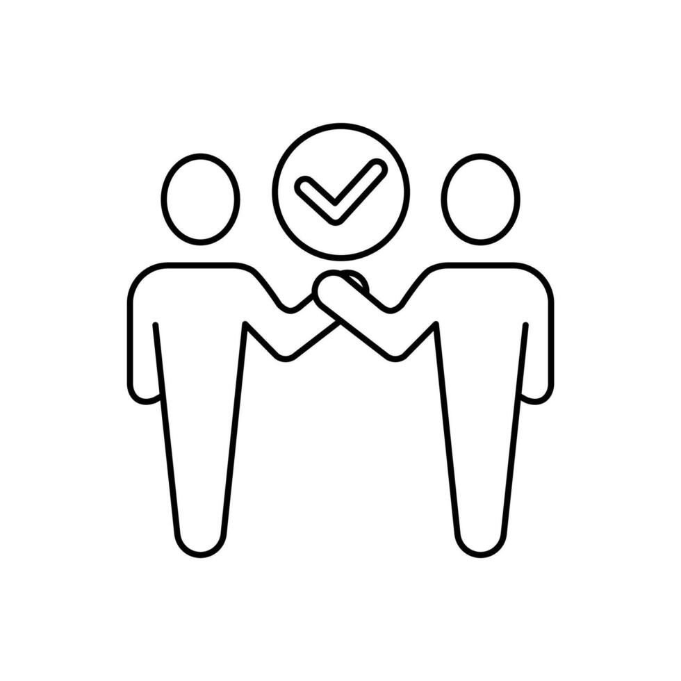 reliance concept line icon. Simple element illustration. reliance concept outline symbol design. vector