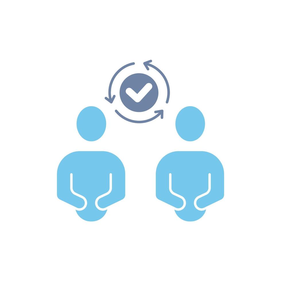 reciprocity concept line icon. Simple element illustration. reciprocity concept outline symbol design. vector