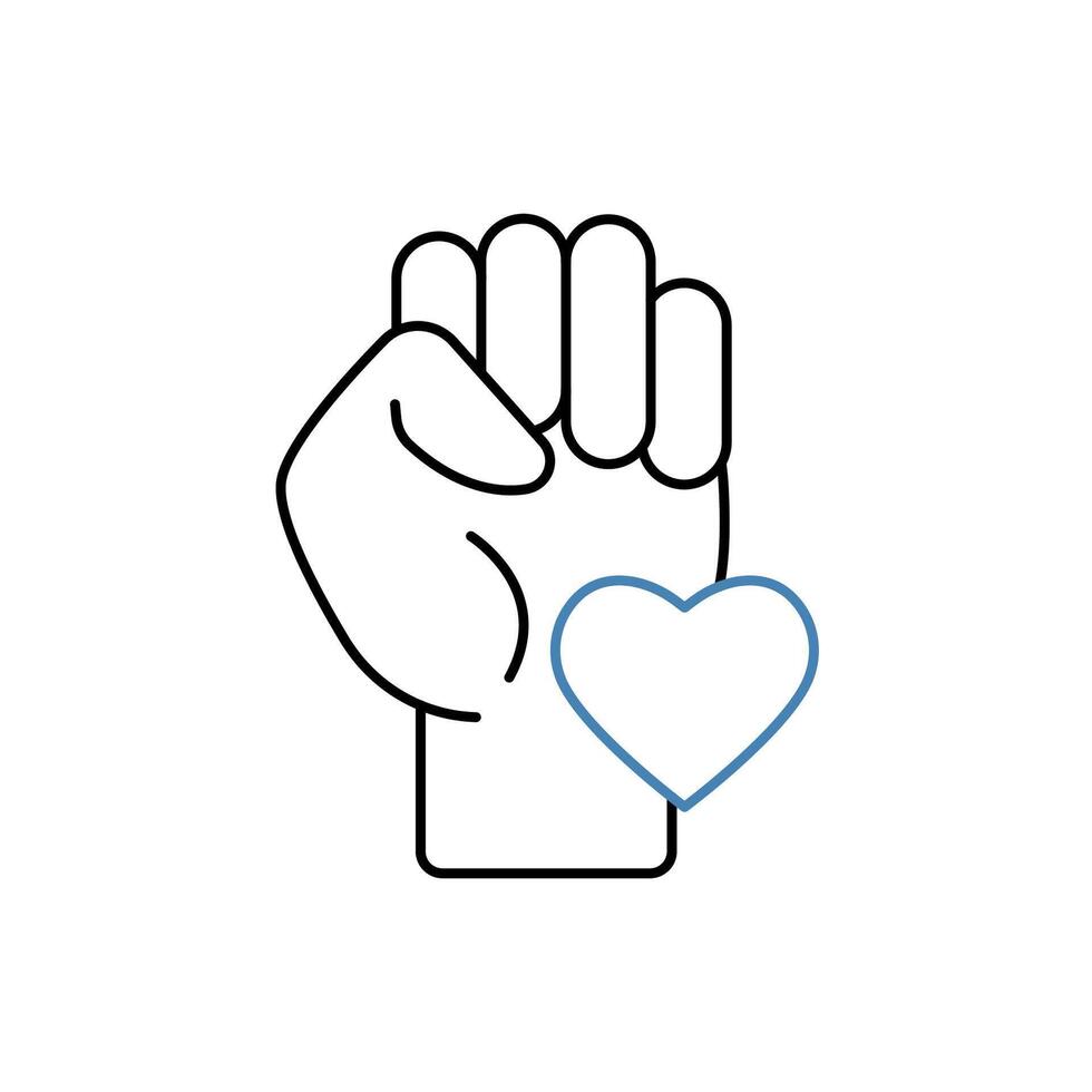 sincerity concept line icon. Simple element illustration. sincerity concept outline symbol design. vector