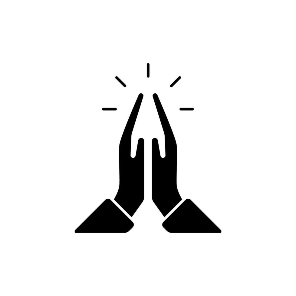 faith concept line icon. Simple element illustration. faith concept outline symbol design. vector