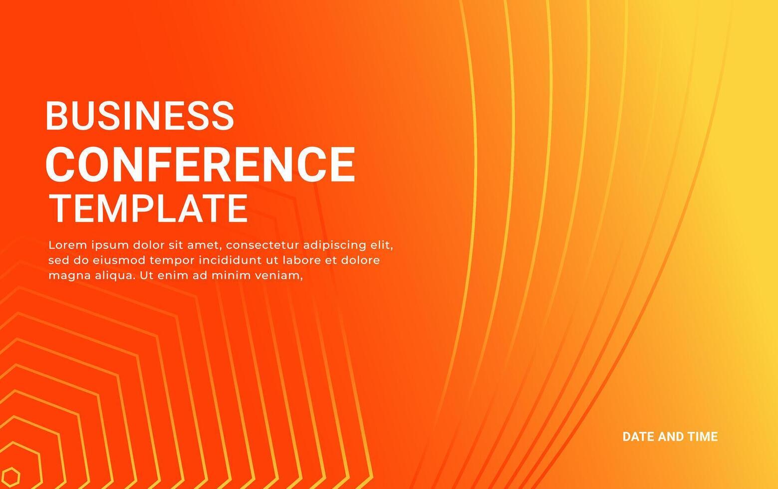 Technology conference simple template invitation. Minimal flyer layout template vector