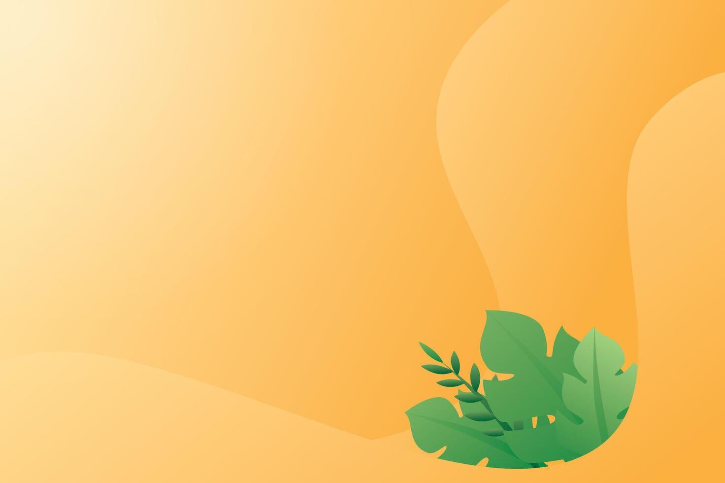 summer bright yellow background vector