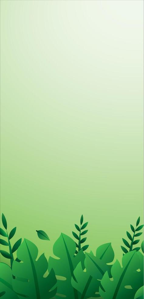 natural green leaf background vector