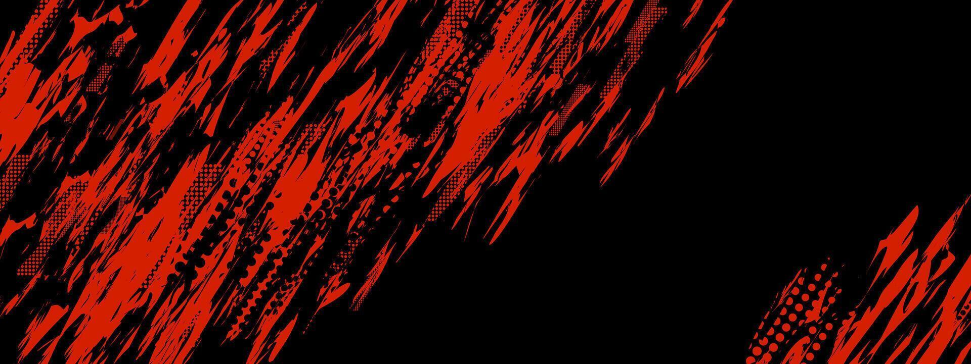a red and black background with grunge texture vector