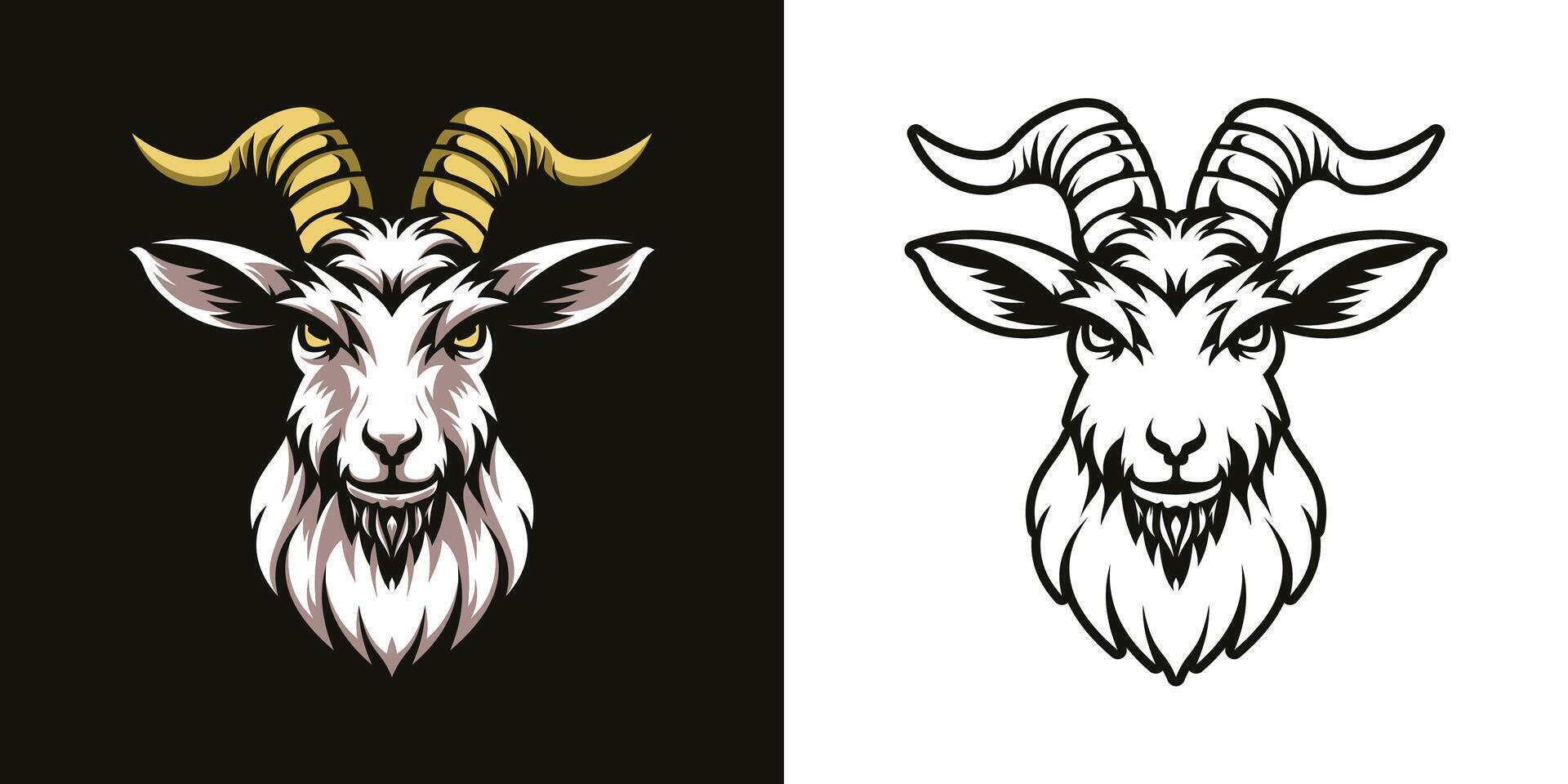 Goat Mascot Illustration vector