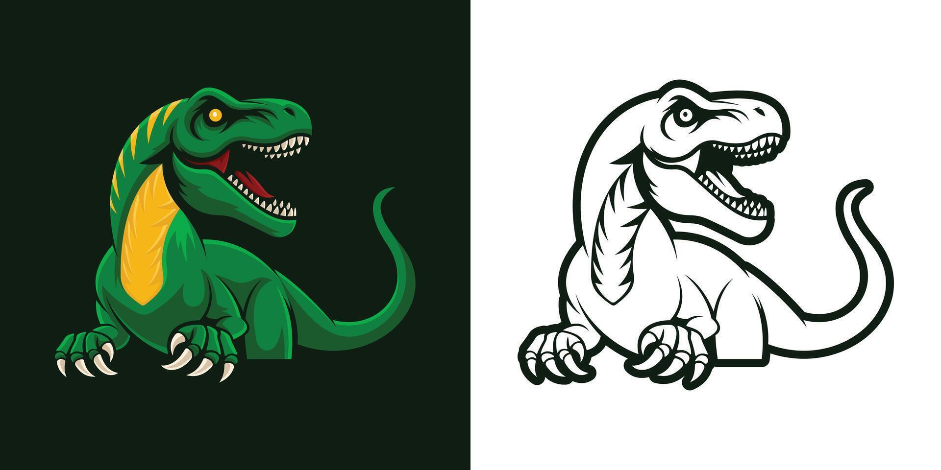 Raptor Mascot Illustration vector