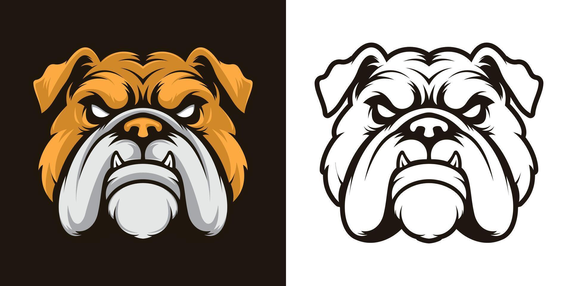 Bulldog Mascot Illustration vector