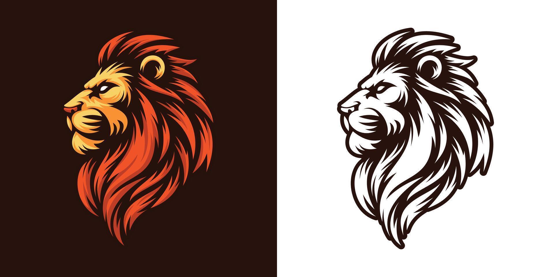 Lion Mascot Illustration vector