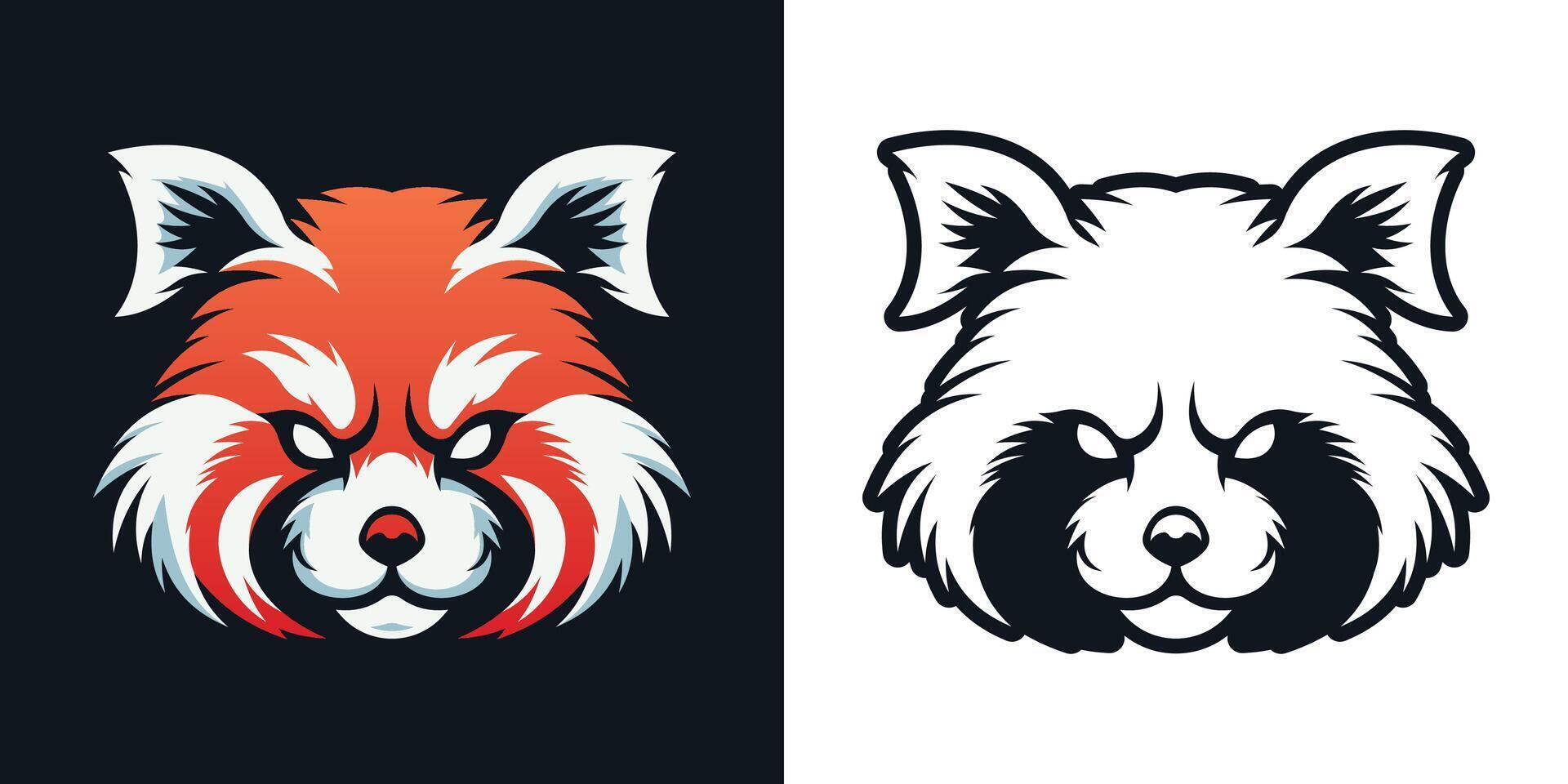Red Panda Mascot Illustration vector