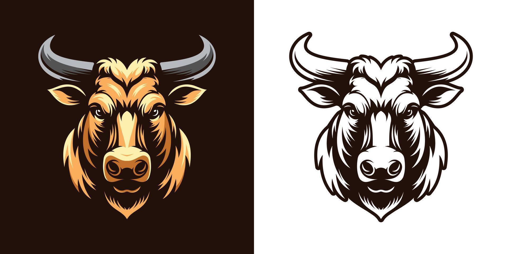 Bull Mascot Illustration vector