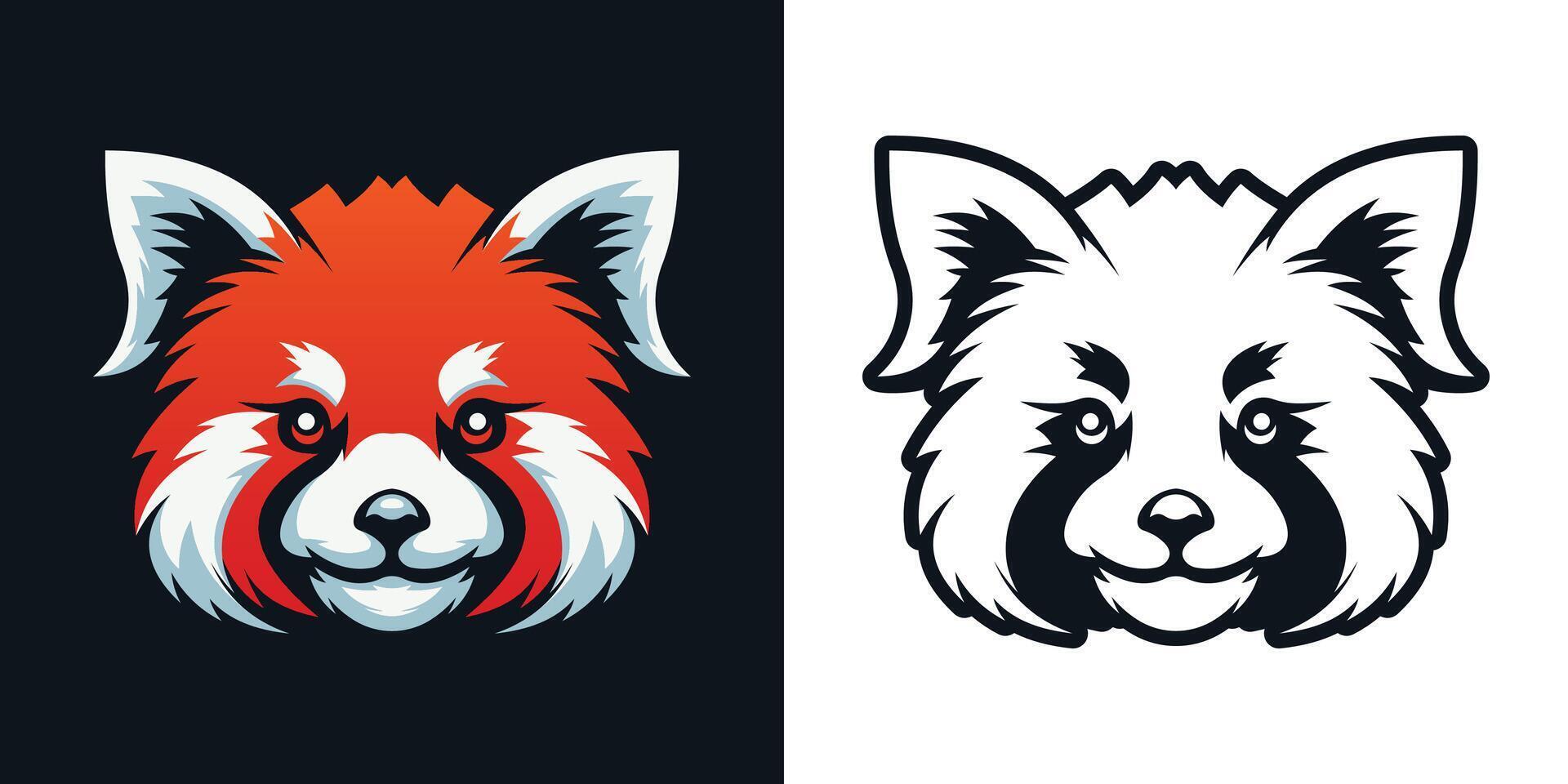 Red Panda Mascot Illustration vector