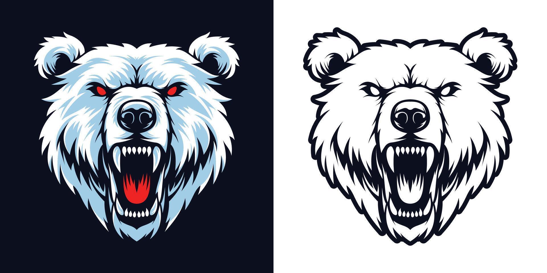Polar Bear Mascot Illustration vector