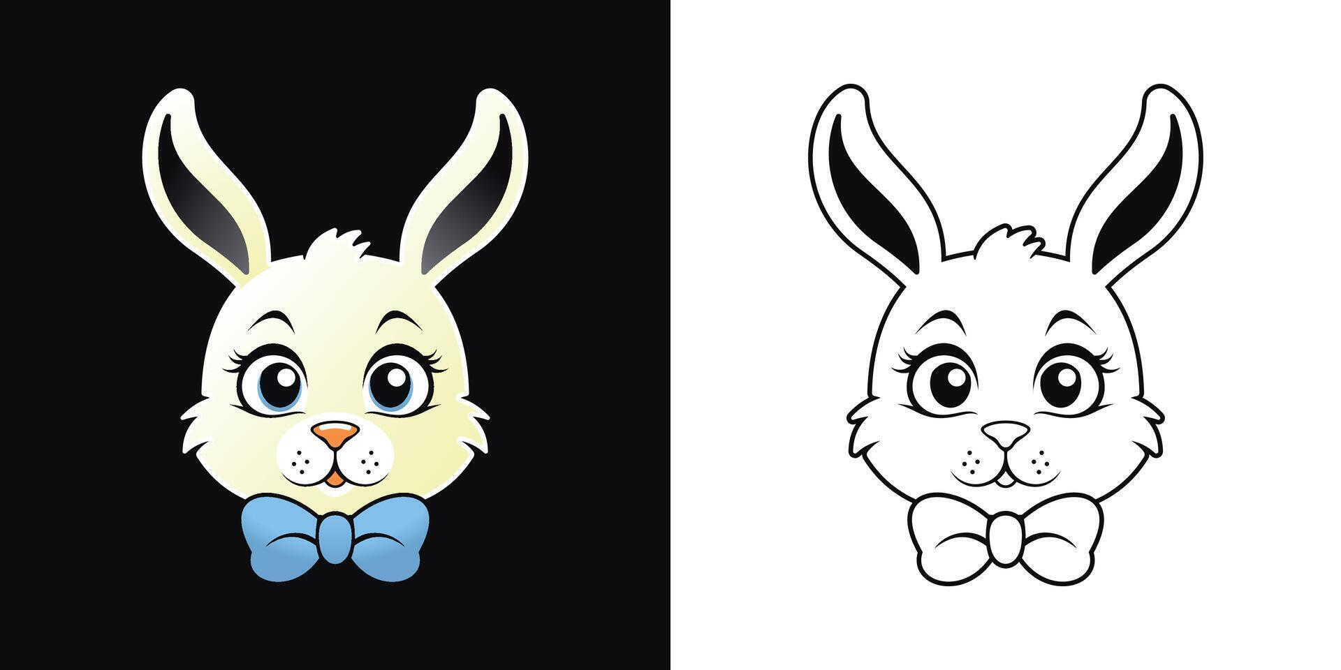 Cartoon Bunny Mascot Illustration vector