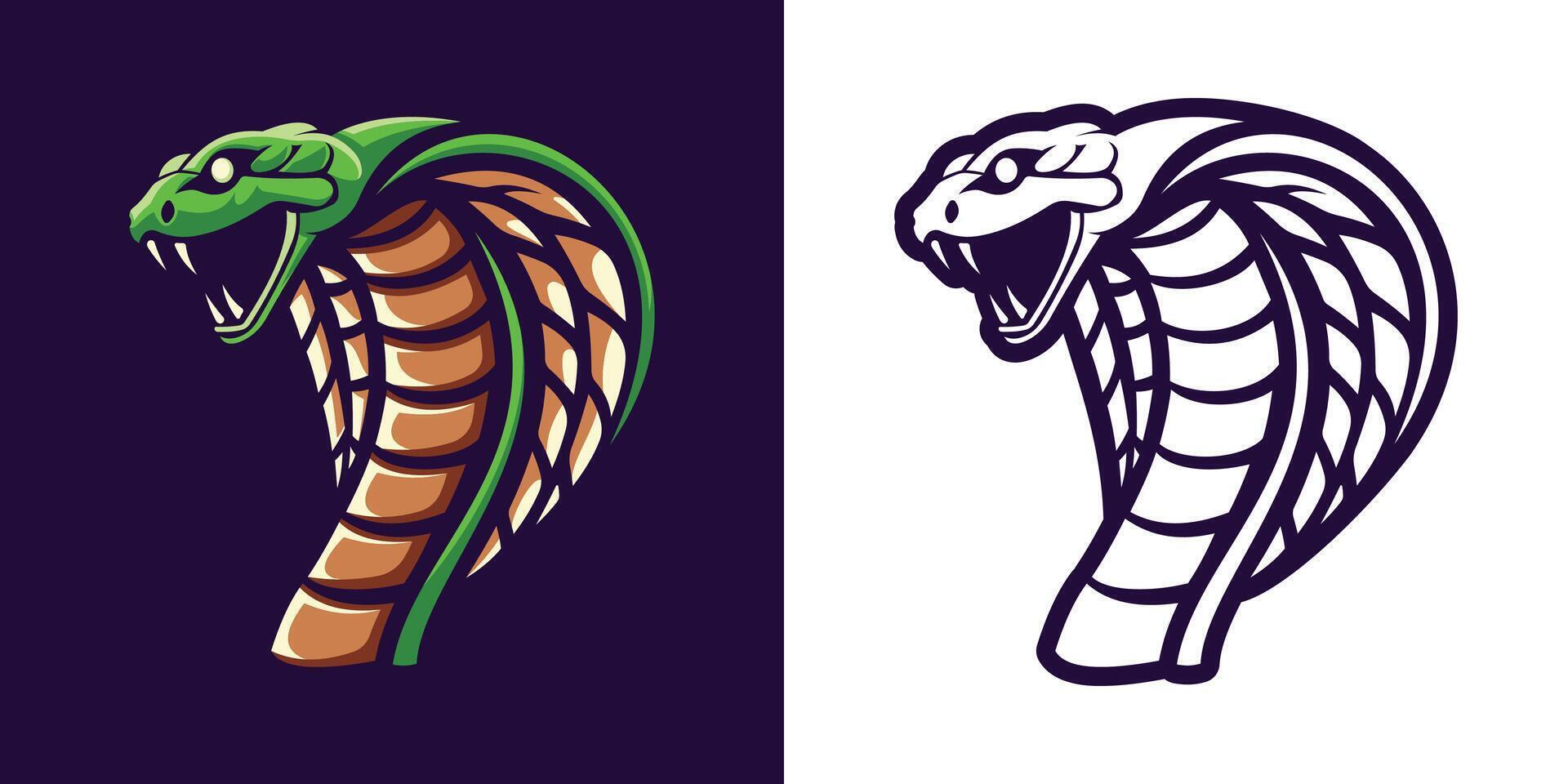 Cobra Snake Mascot Illustration vector