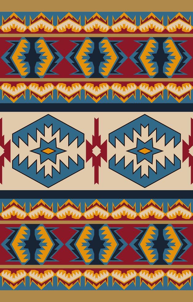 Seamless Aztec Carpet Navajo patterns for room decoration vector