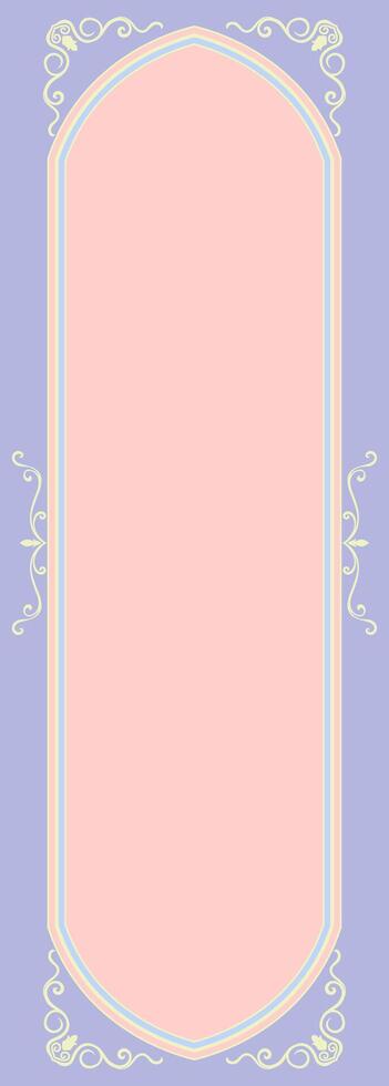 pastel color frame message box for women and wedding vector