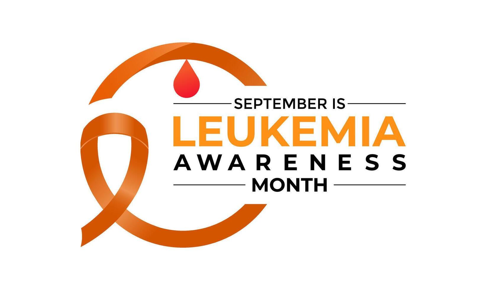 leukemia awareness month is september illustration. In most cases, blood cells originate from stem cells in the bone marrow. vector