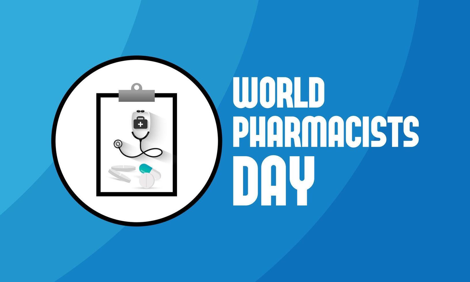 World Pharmacists Day is celebrated on September 25th each year. the contributions of pharmacists to improving health outcomes, managing medication therapy, and providing illustration. vector