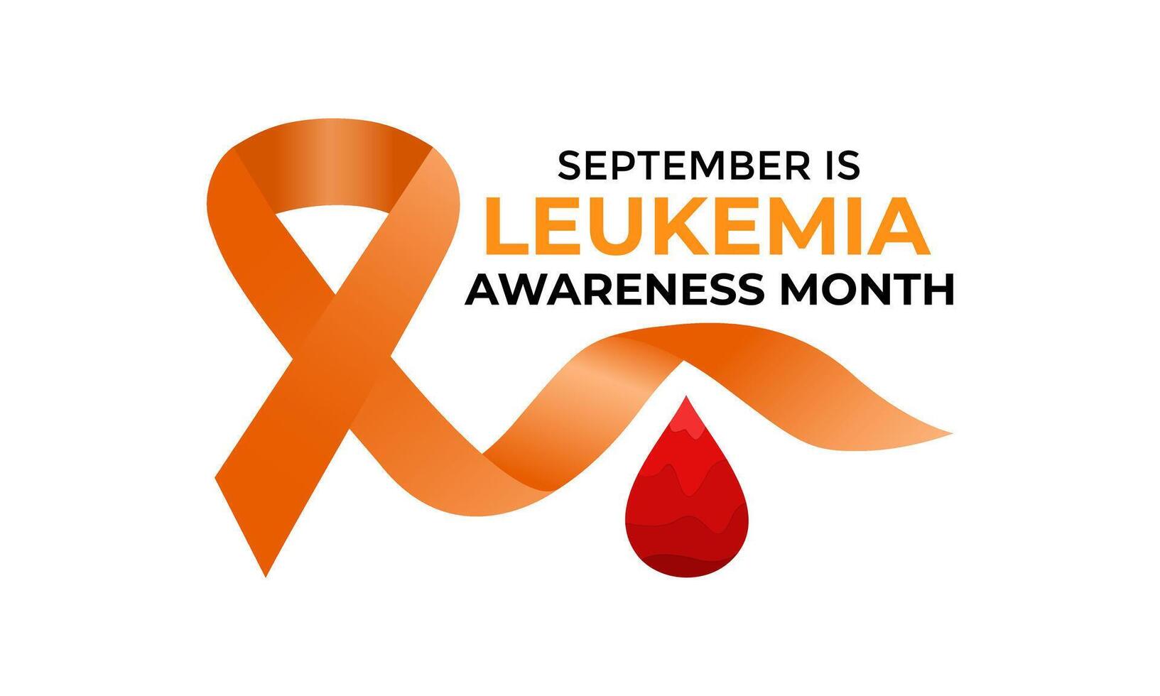 leukemia awareness month is september illustration. In most cases, blood cells originate from stem cells in the bone marrow. vector