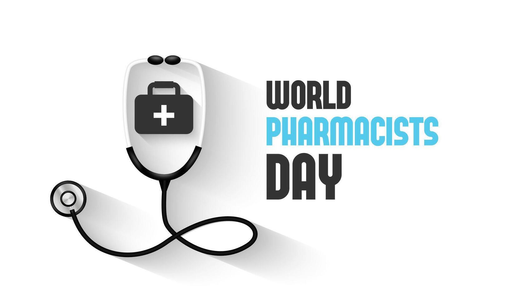 World Pharmacists Day is celebrated on September 25th each year. the contributions of pharmacists to improving health outcomes, managing medication therapy, and providing illustration. vector