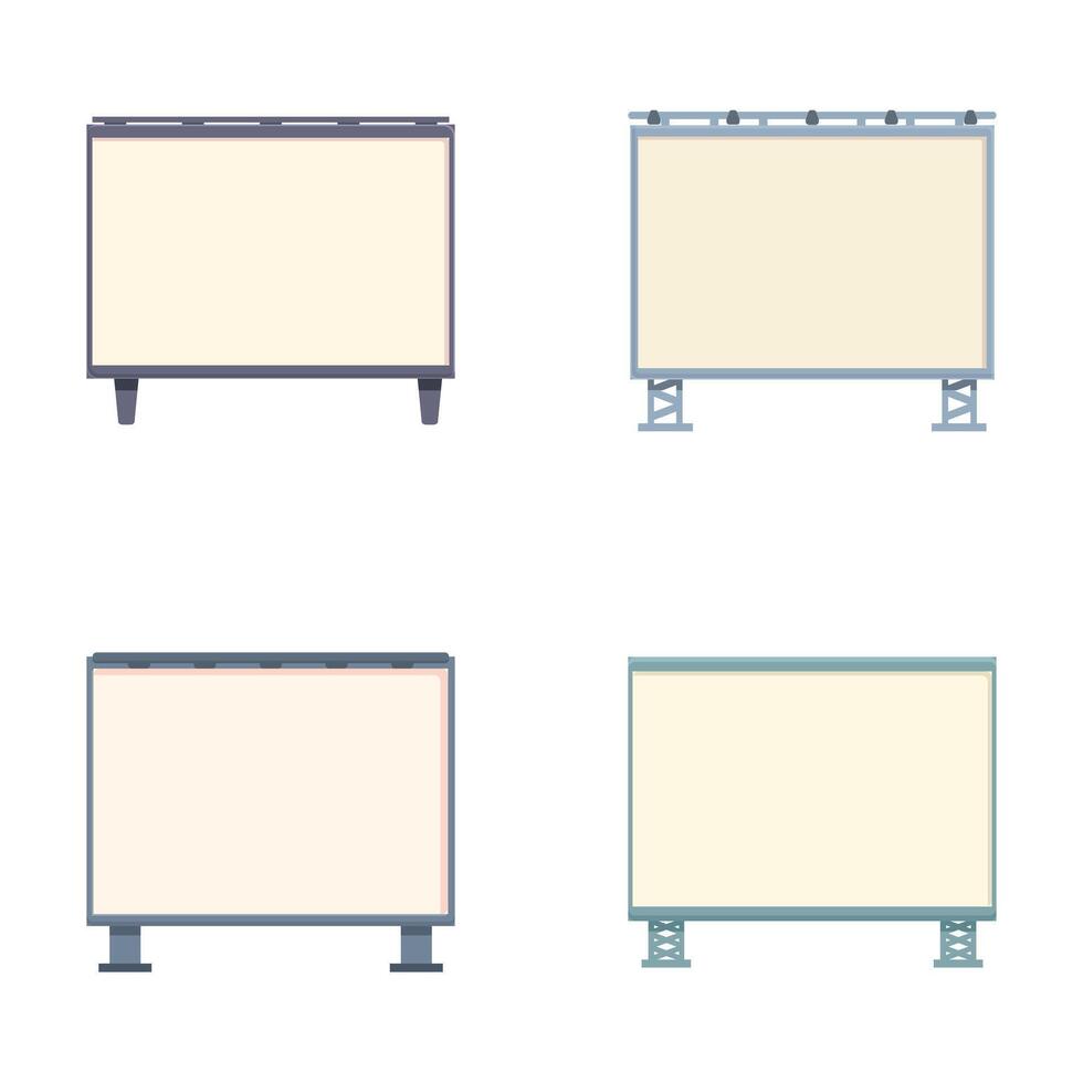 Cinema icons set cartoon vector. Car cinema or drive movie in open air vector