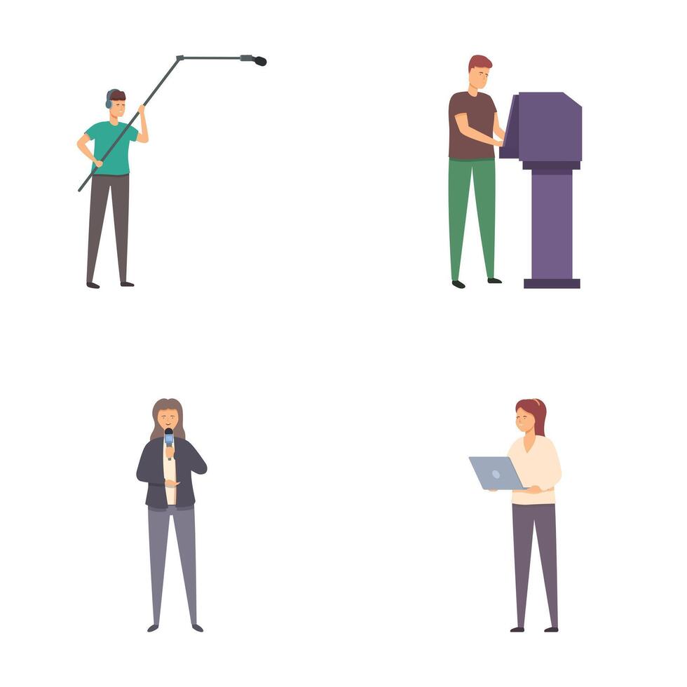 Set of professional people engaged in different occupations vector