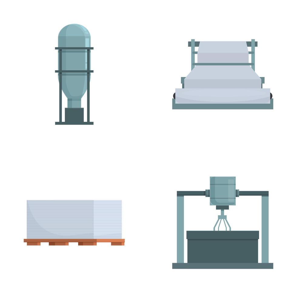 Vector illustrations of industrial structures and machinery for design use