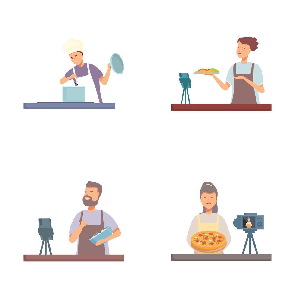 Different professionals in their work environment vector