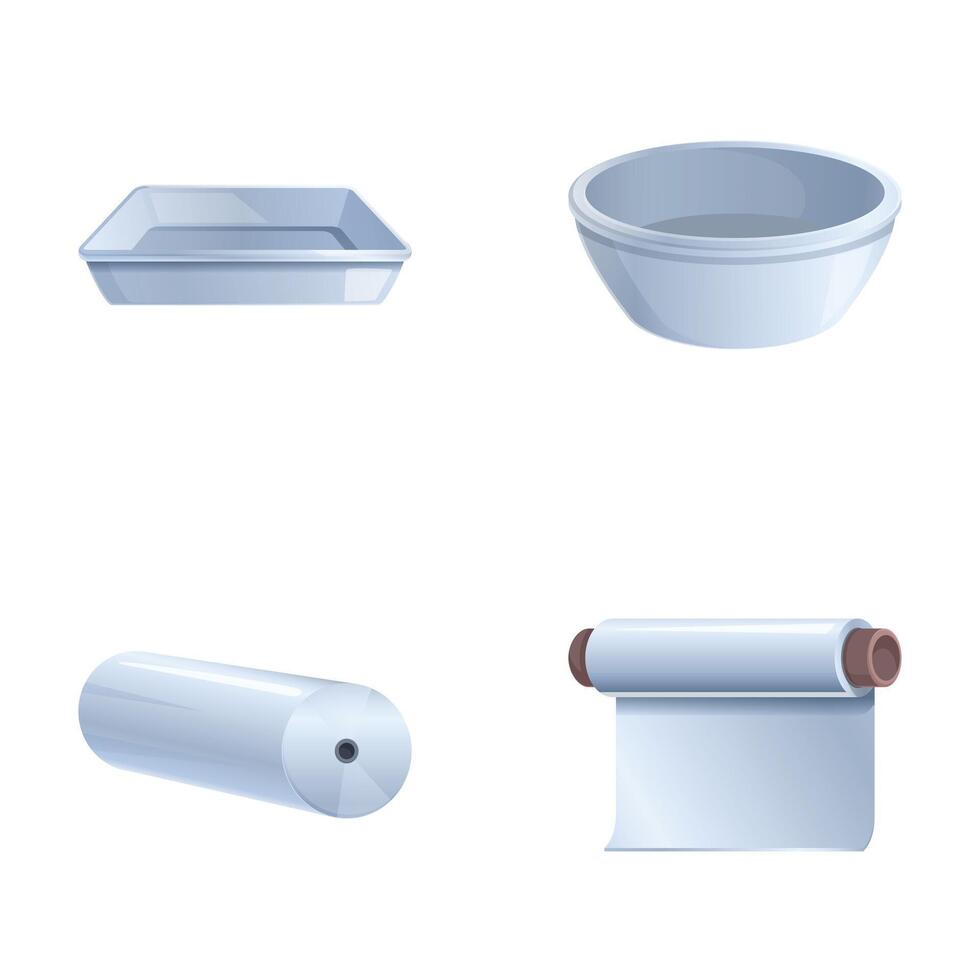 Set of kitchenware and baking accessories illustration vector