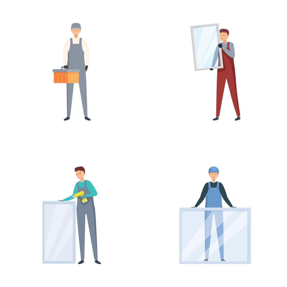 Diverse professionals and workers collection vector