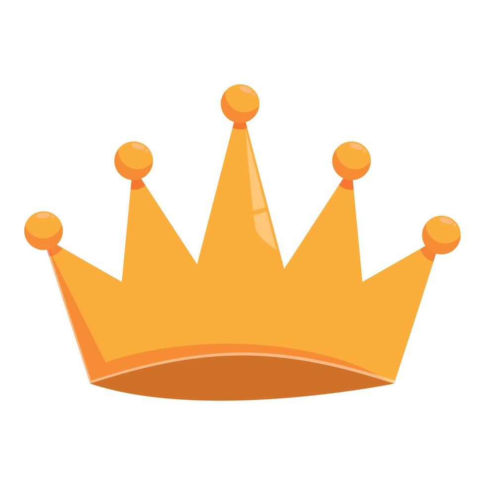 Golden crown representing monarchy and power vector