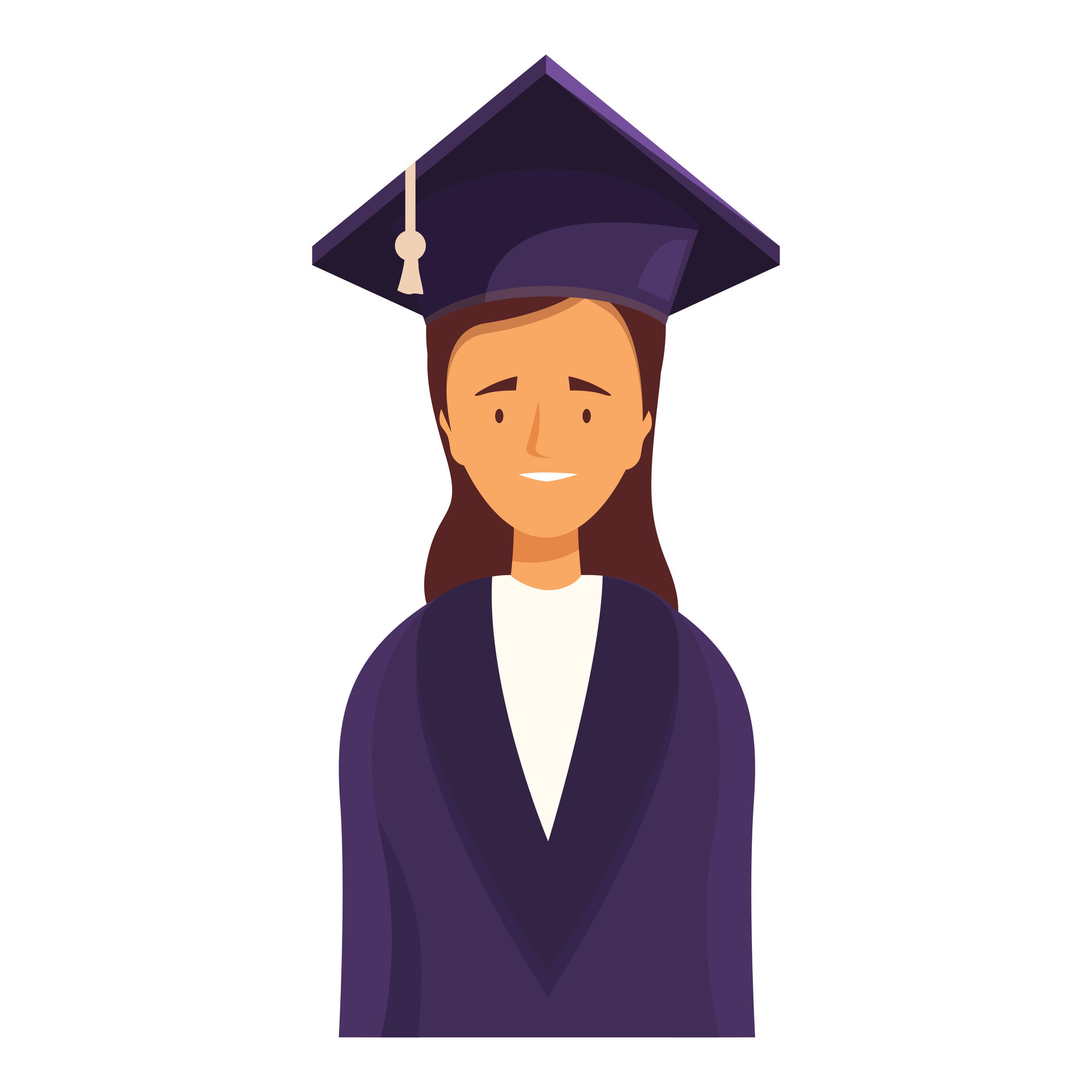 Happy Graduate Student Wearing Cap And Gown Smiling 48455023 Vector Art Happy Graduate Student Wearing Cap And Gown Smiling 48455023 Vector Art