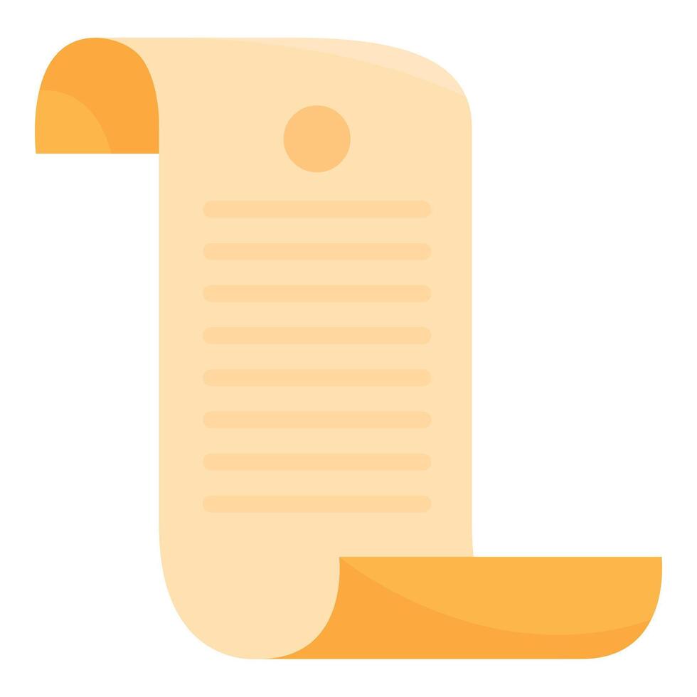 Old paper scroll is showing ancient knowledge vector