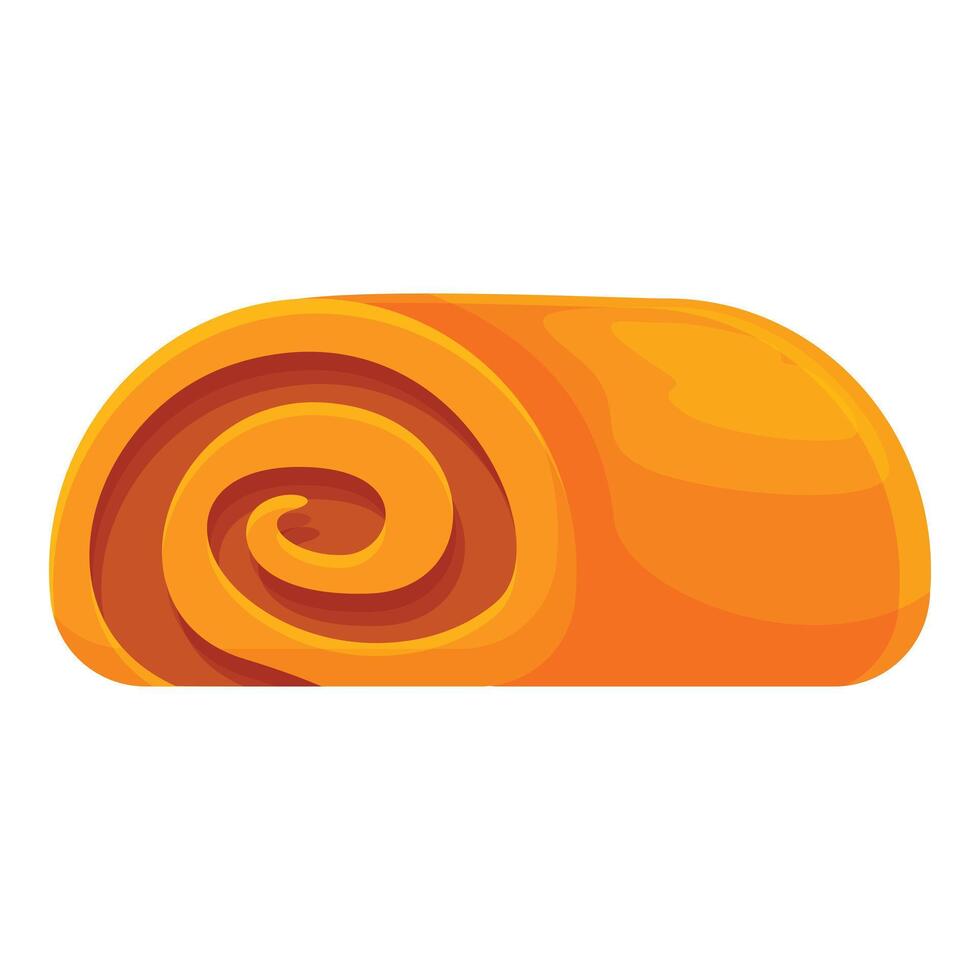 Delicious swiss roll cake showing whirls of filling vector
