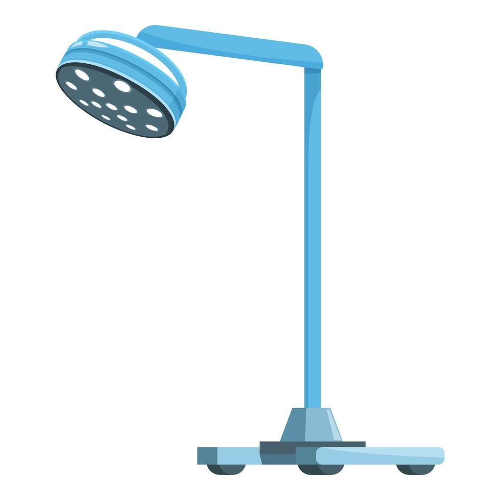 Surgical lamp standing in operating room for surgery vector