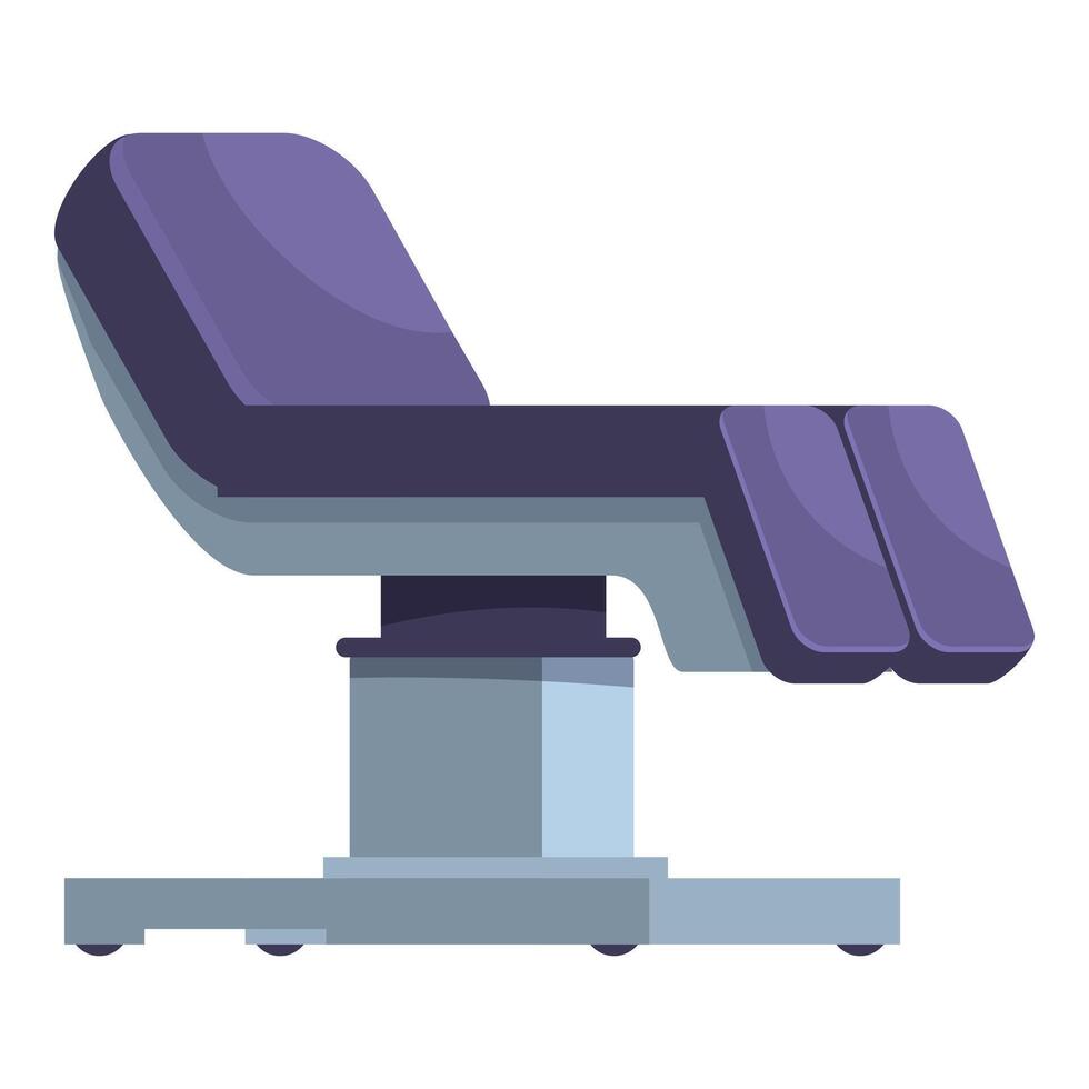 Modern medical couch standing on white background vector