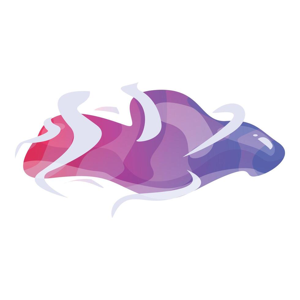 Abstract colorful wave shape forming dynamic flowing background vector